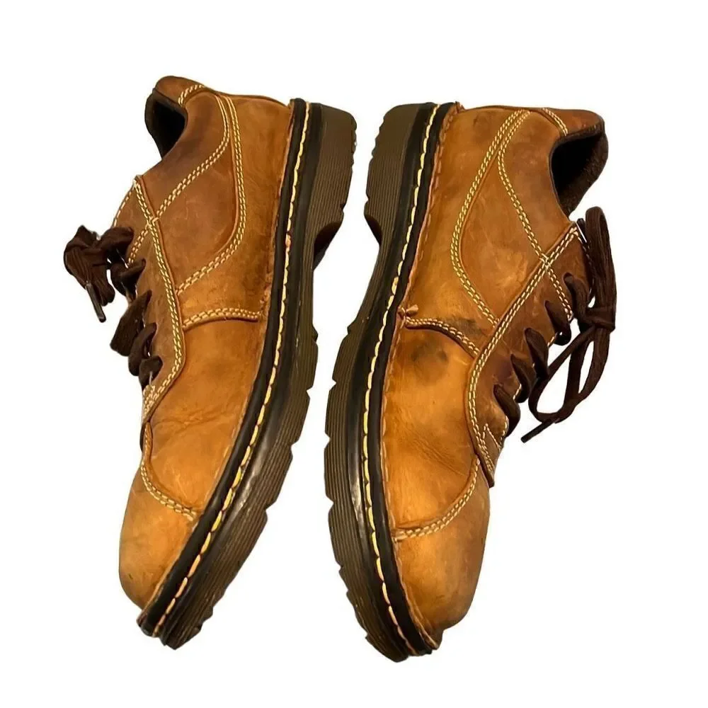 Dr. Martens lace up brown shoes, size 8